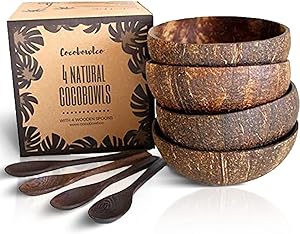 coconut bowls and spoons
